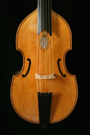 6-snarige bas viola da gamba naar voorbeeld van Henry Jaye (Londen 1624)